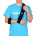 supregear Arm Sling Adjustable Shoulder Brace Immobilizer Rotator Cuff Lightweight Arm Swathe Support for Shoulder Injury Broken/Fractured Bones for Left and Right Arm Men and Women (Black M) M Black