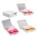 4 pieces square glasses case eye contact case travel set for contact lenses carrying bag for contact lenses container for contact lenses suitcase holder invisible.
