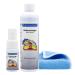 Blum Manufaktur - 30ml glasses cleaner + 250ml glasses cleaner refill bottle glasses spray + microfiber cloth 30x30 cm