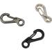 Temlum 2.5 cm Mini Carabiner Set - Aluminum Key Rings for Camping Travel & Hiking | 10 Black Hooks - Buy Online on GoSupps.com