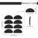 8 Pairs Soft Foam Self-Adhesive Nose Pads - Anti-Slip D Shape for Glasses/Sunglasses (Black) - Buy Online on GoSupps.com