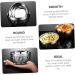 OUNONA 6 Pcs Bowl Decanter Coin Purse Housewarming Gifts Butter Dish with Lid Mini Bunny Figurines Pasta Salad Plates Jelly Scraper Korean Utensils Double Stainless Steel Food Tableware Silverx2pcs 19.5X19.5X8CMx2pcs - Buy Online on GoSupps.com
