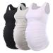 Love2Mi 3 Pcs Maternity Top Maternity Clothes Maternity Top Maternity Shirt M Black+white+grey