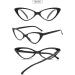 Vevesmundo Women's Modern Cat Eyeglasses - Clear Reading Aid +1.0 to +4.0 - Stylish & Comfortable - Buy Online on GoSupps.com