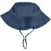 LACOFIA Toddler Baby Sun Hat | Wide Brim Bucket Hat for Outdoor Swim | Adjustable 6-24 Months | Unisex Kids Summer Beach Pool Hat - Navy Blue - Buy Online on GoSupps.com
