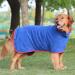Bibykivn Dog Bathrobe - Super Absorbent Microfiber Cuddle Robe for Pets | Adjustable Velcro Fastener | Quick Drying - Size S Blue - Buy Online on GoSupps.com