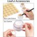 30 Pcs Mini Cream Jars with Labels & Spatula for Nail Art & Lip Balm - 5G 5ml Clear Tiegel - International Shipping Available - Buy Online on GoSupps.com