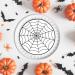 PRECUT Halloween Spider Web Edible Cake Topper 7" - Premium Thickness SWEETENED VANILLA Wafer Card 7" Cake Decorations - Buy Online on GoSupps.com