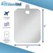 Shave Well Anti-Fog Shower Mirror - Fogless Bathroom Shaving Mirror for Men and Women | Removable Adhesive Hook | Frameless & Portable - Ideal for Travel, Camping, Gym - Unbreakable - Buy Online on GoSupps.com
