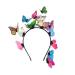 Lurrose Simulation Butterfly Headband 3D Butterfly Hairband Party Hair Accessories Festival Headband for Woman Girls Kids (Colorful)