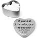 Luxury Personalised Christmas 2023 Place Settings for the table personalised heart shaped tin festive holly bells design Filled with White Heart Shaped Mints after Christmas dinner - Buy Online on GoSupps.com