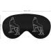 Wolf Howling Sleep Mask - Adjustable Strap Eye Cover for Sleeping, Blocking Light - Men and Women - Buy Online on GoSupps.com