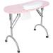 BYERZ BYERZ Folding Nail Table Manicure Station Easy Move Round Corner Design Salon Shop for Home Manicure Shop Beauty Salon - Buy Online on GoSupps.com