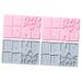 Cabilock 4 Pcs Cake Baking Tools Silicone Molds 3D Silicone Mold House DIY Home Baking Mold Biscuit Chocolate