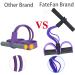 Multifunction Tension Rope - 6-Tube Elastic Yoga Pedal Puller Resistance Band | Natural Latex Fitness Equipment for Abdomen Waist Arm & Leg Stretching - Purple - Buy Online on GoSupps.com