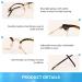 Buy Firmoo 2.0x Blue Light Reading Glasses for Women & Men | Anti-Blue Light Prescription Round Glasses | Scratch-Resistant Transparent Design - Buy Online on GoSupps.com