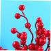 Zerodeko 16pcs Christmas Tree Picks Green Tinsel Garland Christmas Holly Stem Floral Picks with Wire Fruit Decor Christmas Tree Decorations Simulation Berries Picks Wreath Red Artificial - Buy Online on GoSupps.com