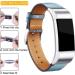 Mornex Replacement Leather Band for Fitbit Charge 2 - Stone Blue Genuine Leather Wristband (5.5-8.1 Inch) | Men Women | Silver Buckle - Buy Online on GoSupps.com