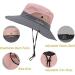 Women's Pink Summer Sun-Hat Ponytail | UV-Protection Mesh Wide Brim Foldable Hat - Buy Online on GoSupps.com