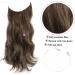 Invisible Wire 12 Wavy Synthetic Hair Extension - Dark Ash Brown - Buy Online on GoSupps.com