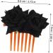 ifundom 1 Set Rose Hair Clip Hair Clip Wedding Hair Accessories Hair Accessories for Women Wedding Black Rose Bridal Hair Comb Hair Side Combs Girl Abs Red Rose Bride - Buy Online on GoSupps.com