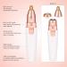 2 in 1 Rechargeable Eyebrow Trimmer & Hair Remover for Women - Painless Electric Razor with Light - Buy Online on GoSupps.com