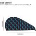 Hair Towel Wrap - Quick Drying Towel Turban for Easy Hair Care (Blue Seahorse) | International Shipping Available - Buy Online on GoSupps.com