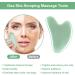 Uraqt Gua Sha Massage Tool - 2 Natural Jade Scraping Stones for Spa Facial Care & Anti-Aging - Light Green - Buy Online on GoSupps.com