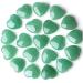 Xiannvxi 15pcs Green Aventurin crystals heart stones love palm pocket stone natural gemstones Reiki crystal stones for healing meditation e-green aventurin