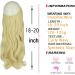 OMGREAT 20 Curly Wavy Bleach Blonde Highlight Halo Hair Extension - Heat Resistant Fiber - Hidden Wire Headband for Women - 4.4 Oz - Buy Online on GoSupps.com
