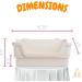 HoppScotch.bun Large Rabbit Litter Box with Plastic Grid & Dump Tray - Bunny Poop Tray for Bunny Feet - Pet Waste Station and Supplies - Training Corner Litter Pan for Rabbit Cage Accessories - Cream - Buy Online on GoSupps.com