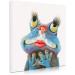 Feminine Frog Wall Decor - Red Lips & Long Eyelash Frog Desk Print for Women - Modern Farmhouse Home Decor - 30x30CM with Frame - Ready to Hang - Buy Online on GoSupps.com