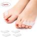 Toe Separator Bunion Corrector for Women Men - Toe Straightener with 2 Loops - Restore Toes Shape - 2 Pairs White - Buy Online on GoSupps.com