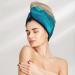 Hair Towel Wrap for Quick Drying - Buttoned Turban & Beach Towel - Fast Hair Drying Solution - Buy Online on GoSupps.com