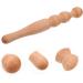 Healeved Trigger Point Massage Stick - Manual Acupuncture Tool for Tendon Relief & Muscle Roll - Wooden Self-Massage Device (16.2x2.2cm) - Ideal for Home Use - Shop Internationally! - Buy Online on GoSupps.com