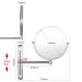 Nicesail 8 Inch Double-Sided Shower Shaving Mirror with 5X Magnification - Brush Nickel Finish - Buy Online on GoSupps.com