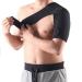 Breathable Neoprene Shoulder Brace Support with Pressure Pad for Injury Sports - Adjustable Wrap Strap Band Right Side