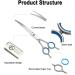 Mangostyle Stainless Steel Pet Grooming Shears | Curved Cat Dog Scissors - Buy Online on GoSupps.com