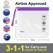 ECOHUB Airport Security Liquids Bags - 2 Pack Clear Travel Toiletry Bags with Strap - Airline Approved - Purple - Buy Online on GoSupps.com