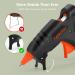 Kejector Mini Hot Glue Gun Kit with 30pcs Sticks - Fast Heating, Anti-Drip, 20W Black Fireproof Design for Kids DIY, Crafts, and Quick Repairs - Buy Online on GoSupps.com