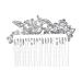 Ever Faith Wedding Hair Comb Rhinestone Pearl Bride Accessory - Blue Silver Hair Vine Piece for Bridesmaids - Buy Online on GoSupps.com