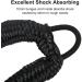 Pack of 4 Bungee Dock Lines for Boats - 4-5.5 ft Black Mooring Rope & Shock Absorb Tie - Boat Accessories - Buy Online on GoSupps.com