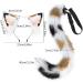 TQUXNGA Animal Cosplay Costumes Faux Furs Cat Foxes Wolf Furry Tail and Ears Headband for Halloween Party Costume Accessories Calico cat suit - Buy Online on GoSupps.com