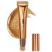 Contours Stick | Liquid Contours | Contours Wand | Highlighter Beauty Wand | Long Lasting Natural Shimmer Smooth Silky Cream Face Highlighter Bronzer Stick Makeup 05 Bronze Gold