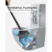 Hideaway Heavy Duty Toilet Plunger with Holder | Drip-free Bathroom Plunger with Cover - Buy Online on GoSupps.com