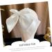 Didiseaon Bow Hairpin Hair Bow Satin Clips Bridal Hair Bow Chic Bow Headdress Bow Knot Hairpins Bow Ponytail Holders Girls Bow Hairclip Tiaras for Girls Temperament Miss White Decorate Alloy - Buy Online on GoSupps.com