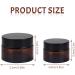 8 Pieces Amber Glass Empty Cans 30ml Refillable Cosmetic Containers for Creams Lotions & Powders - Brown Glass Jars with Lids - Buy Online on GoSupps.com