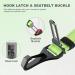 IOKHEIRA Adjustable Dog Seat Belt for Car - Universal Plug & Locking Bar - Neon Green | Safe Travel for Dogs - Buy Online on GoSupps.com