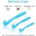 Boao Tick Removal Kit with 3 Plastic Removers & 3 Stainless Steel Tweezers for Pets - Light Blue - Buy Online on GoSupps.com