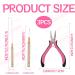Hair Extension Pliers 3 Piece Professional Hair Extension Kit Hair Extension Tools with 3 Hole Hair Extension Clamp Loop Needle Threader and Pull-Out Needle for Nano Beads and Micro Link Beads - Buy Online on GoSupps.com